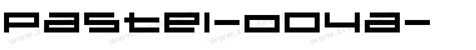 Pastel-o04a字体转换