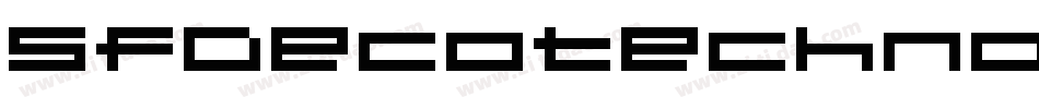 SfDecotechno-4y04字体转换
