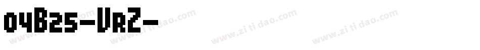 04B25-VrZ字体转换