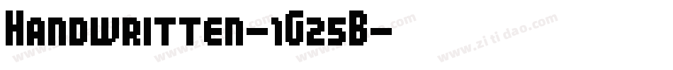 Handwritten-1G25B字体转换