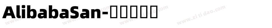 AlibabaSan字体转换