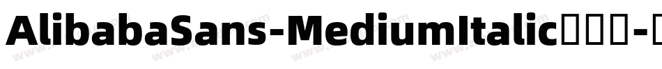 AlibabaSans-MediumItalic手机版字体转换