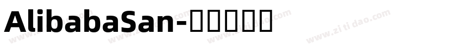 AlibabaSan字体转换