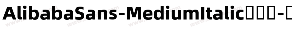 AlibabaSans-MediumItalic手机版字体转换