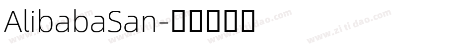 AlibabaSan字体转换