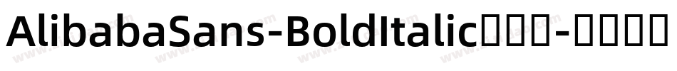 AlibabaSans-BoldItalic转换器字体转换