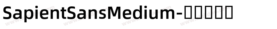 SapientSansMedium字体转换