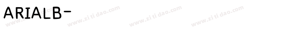 ARIALB字体转换
