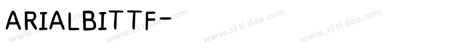 ARIALBITTF字体转换