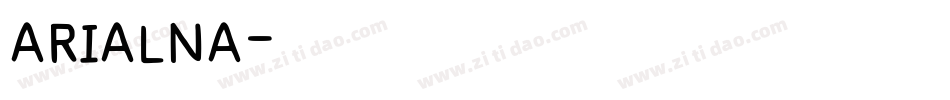 ARIALNA字体转换