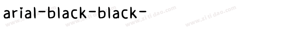 arial-black-black字体转换