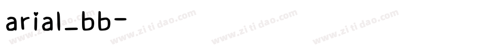 arial_bb字体转换