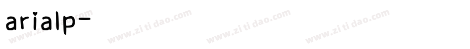arialp字体转换