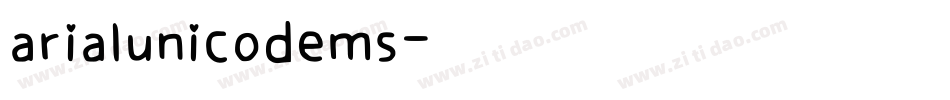 arialunicodems字体转换