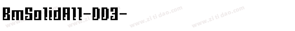 BmSolidA11-DD3字体转换