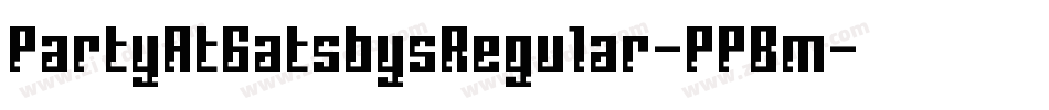 PartyAtGatsbysRegular-PPBm字体转换