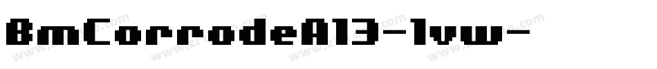 BmCorrodeA13-lvw字体转换
