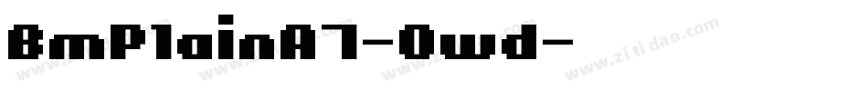 BmPlainA7-0wd字体转换