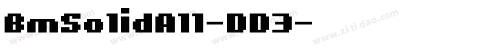 BmSolidA11-DD3字体转换