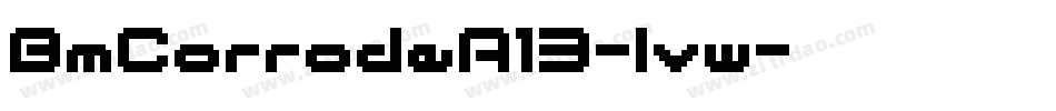 BmCorrodeA13-lvw字体转换