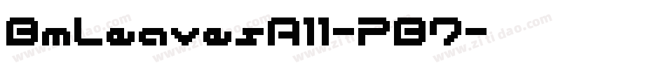 BmLeavesA11-PB7字体转换