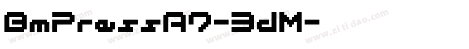 BmPressA7-3dM字体转换
