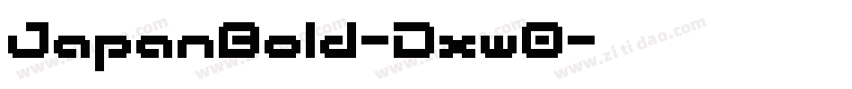 JapanBold-Dxw0字体转换