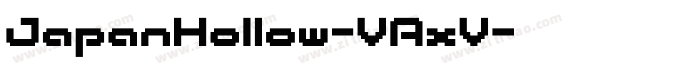 JapanHollow-VAxV字体转换