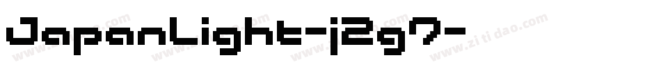 JapanLight-j2g7字体转换