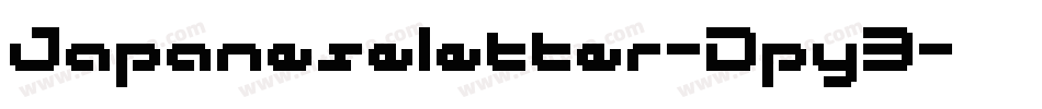 Japaneseletter-Dpy3字体转换
