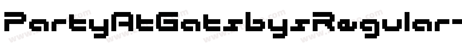 PartyAtGatsbysRegular-PPBm字体转换