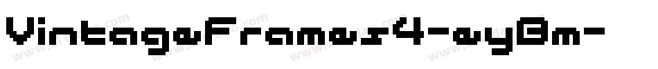 VintageFrames4-eyBm字体转换