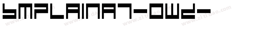 BmPlainA7-0wd字体转换