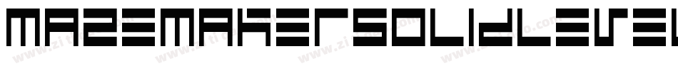 MazeMakerSolidLevel2F-z00L字体转换