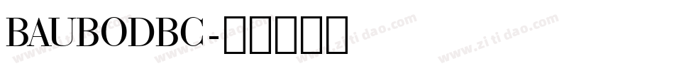 BAUBODBC字体转换