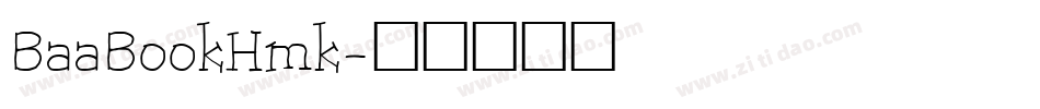 BaaBookHmk字体转换