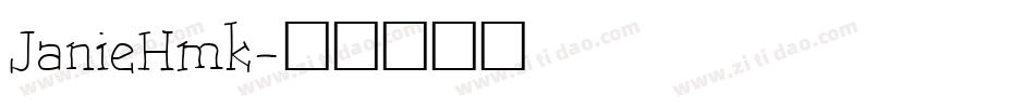 JanieHmk字体转换