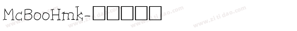 McBooHmk字体转换