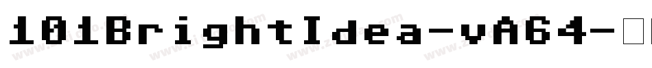 101BrightIdea-vA64字体转换