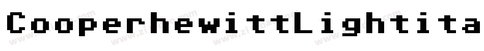 CooperhewittLightitalic-1p64字体转换