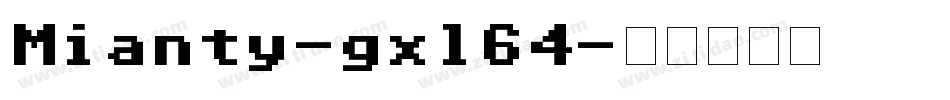 Mianty-gxl64字体转换