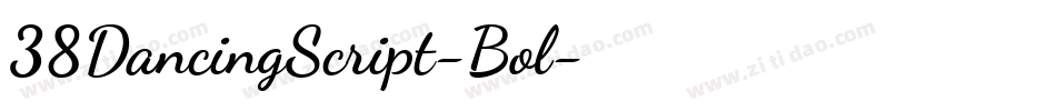 38DancingScript-Bol字体转换