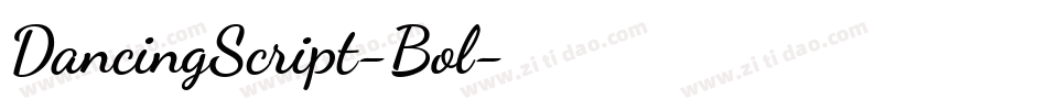 DancingScript-Bol字体转换