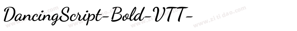 DancingScript-Bold-VTT字体转换