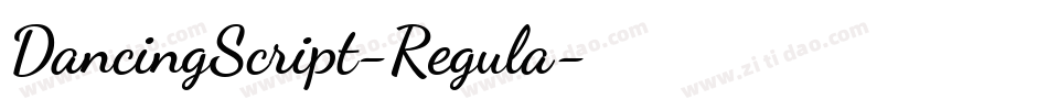 DancingScript-Regula字体转换