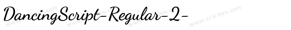 DancingScript-Regular-2字体转换