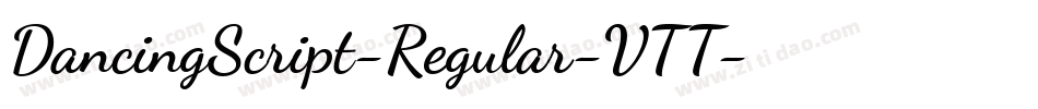 DancingScript-Regular-VTT字体转换