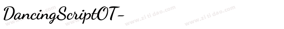DancingScriptOT字体转换