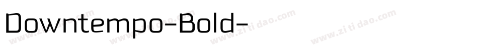 Downtempo-Bold字体转换