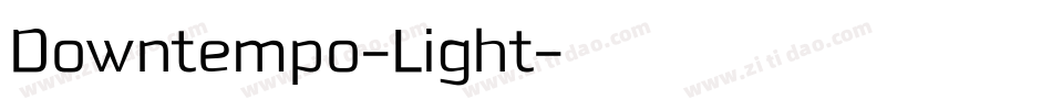 Downtempo-Light字体转换